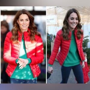 ❤️ NWOT MOSCHINO Womens Ruffle-Trummed Quilted Jacket